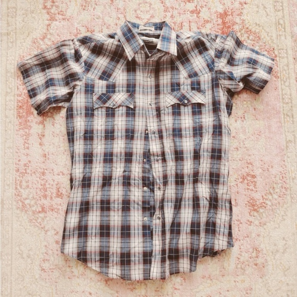 Levi’s, Men's 1990s Plaid Short Sleeve Shirt
